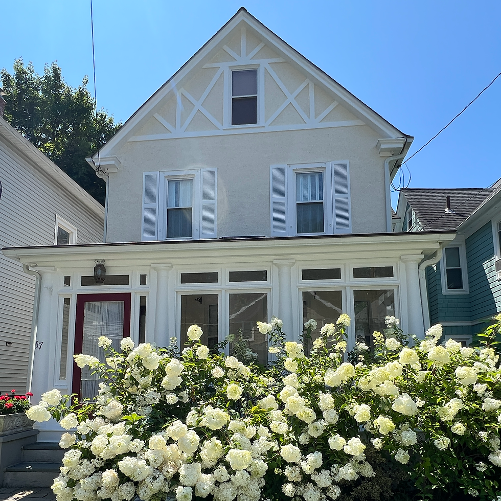 Yonkers exterior house with a fresh coat of paint.