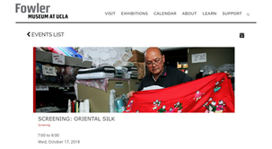 Screening: Oriental Silk at the Fowler Museum