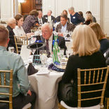 Guests in the dining area
