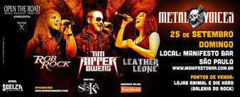 Rob Rock, Tim Ripper Owens e Leather Leone juntos num show único!!!