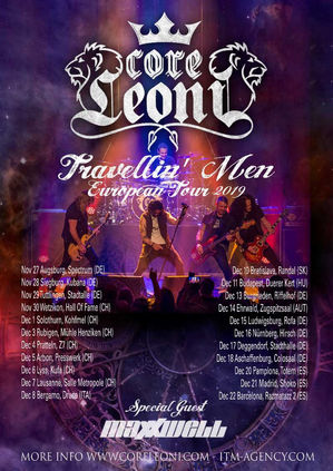 MAXXWELL To Tour With CORELEONI and NITROGODS This Autumn