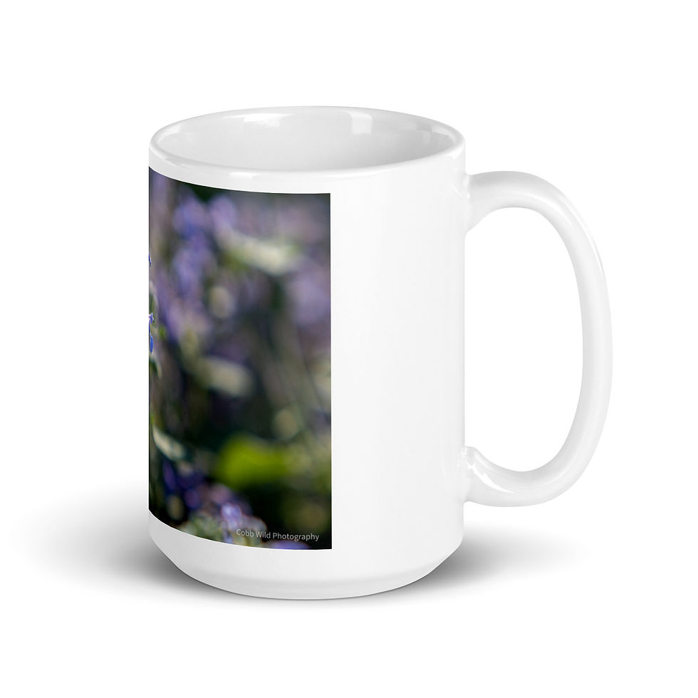 Thumbnail: Flying Bee White glossy mug