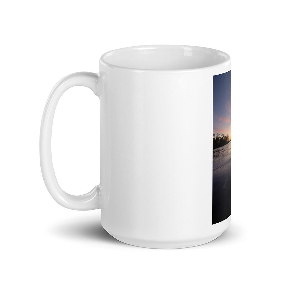 Thumbnail: The Sunset White glossy mug