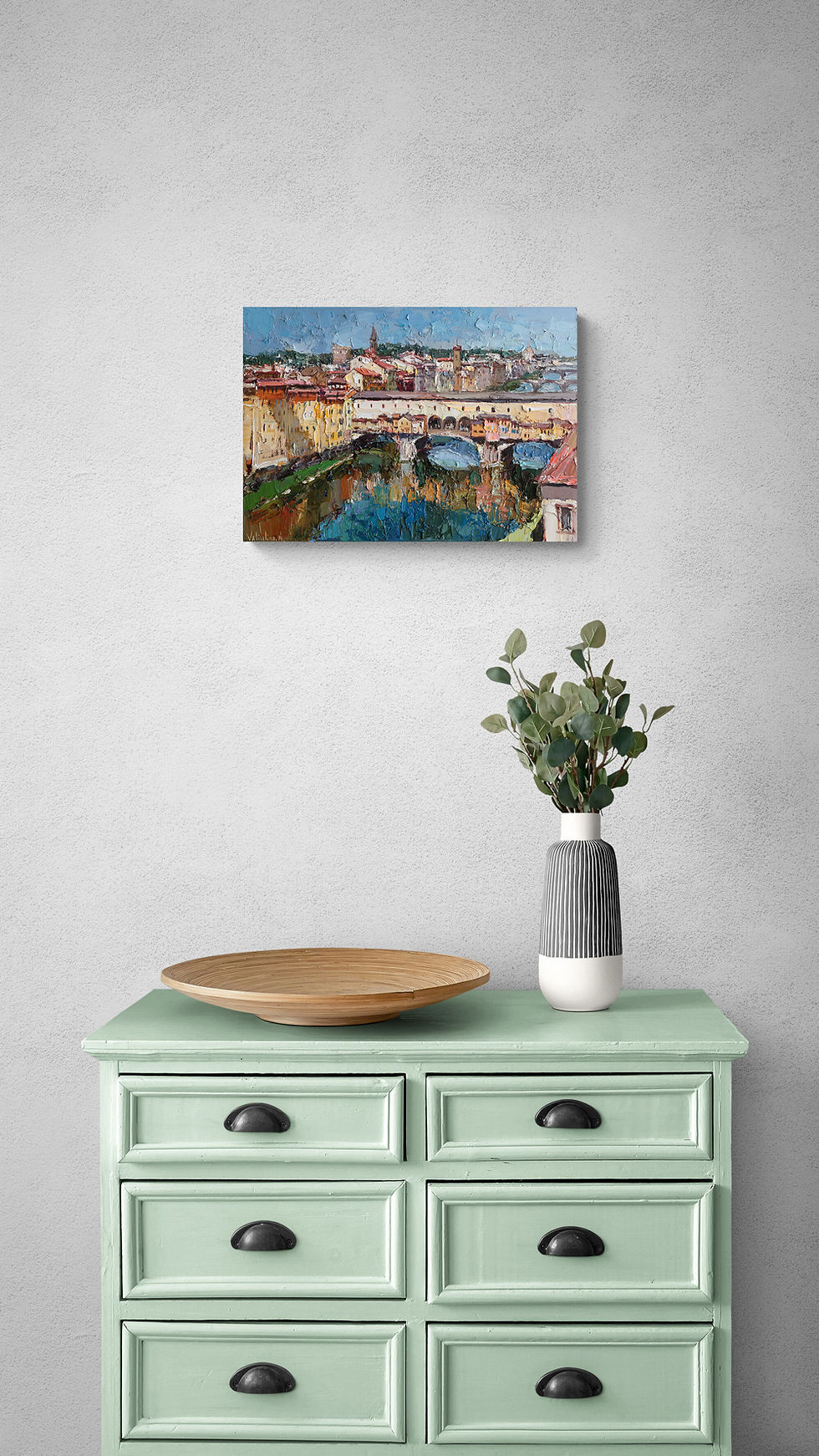 Thumbnail: Ponte Vecchio, Florence painting | 50 x 35 cm | 20 x 14 in
