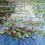 Thumbnail: Pink water lilies on a textured oil painting pond by Valiulina
