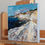 Thumbnail: Textured oil art of a rocky beach landscape