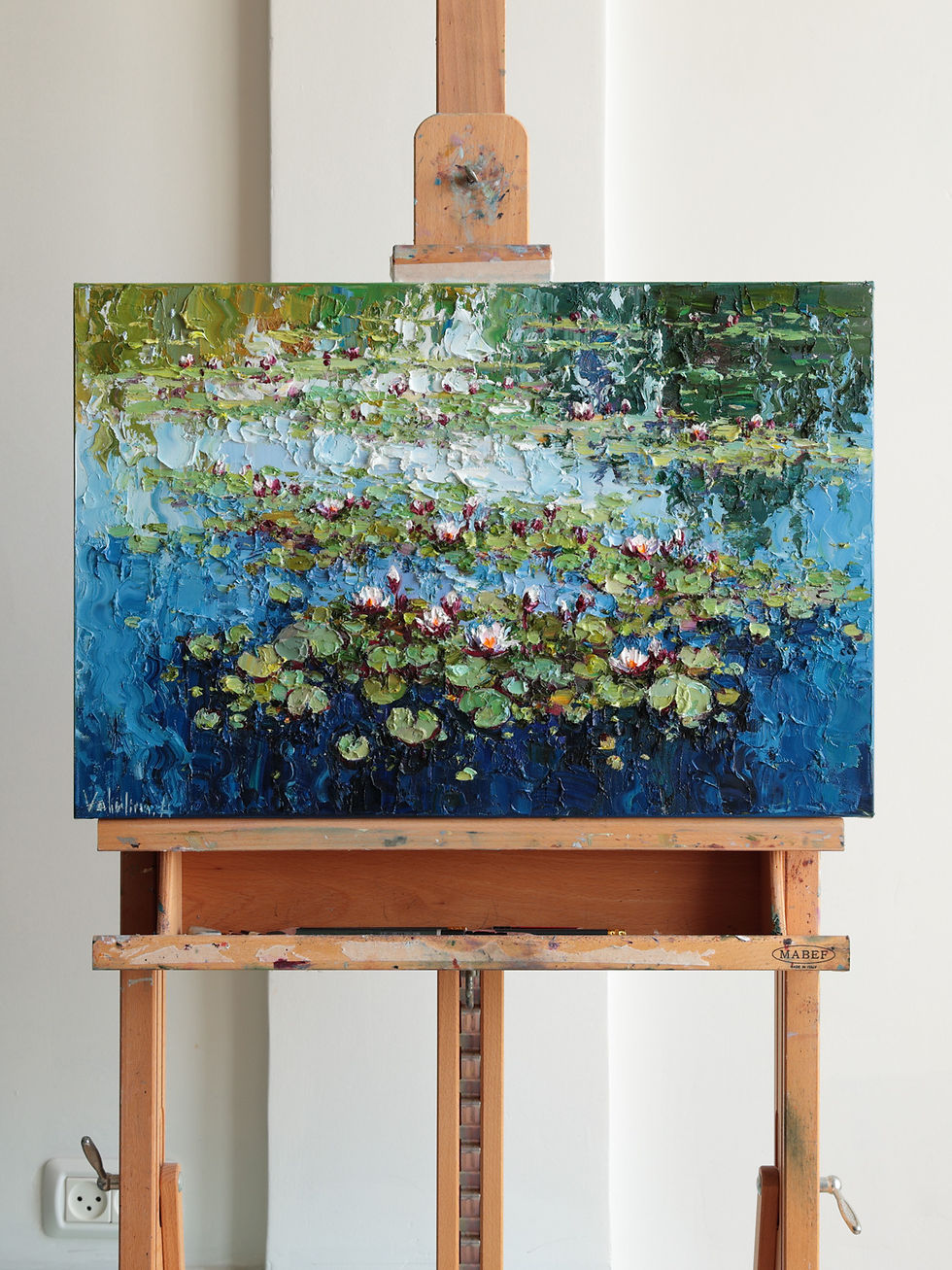Thumbnail: Water Lilies painting | 60 x 40 cm | 24 x 16 in