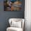 Thumbnail: Night harbor artwork displayed in bright contemporary interior