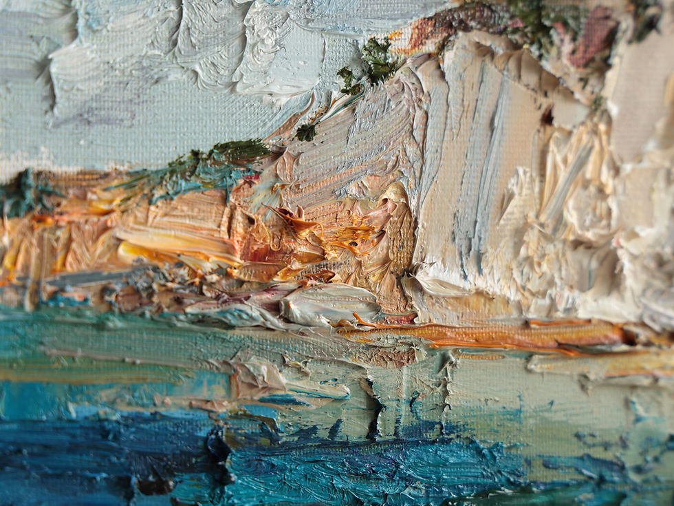 Thumbnail: Rocky Shore painting | 60 x 40 cm | 24 x 16 in