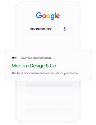Google ads search example