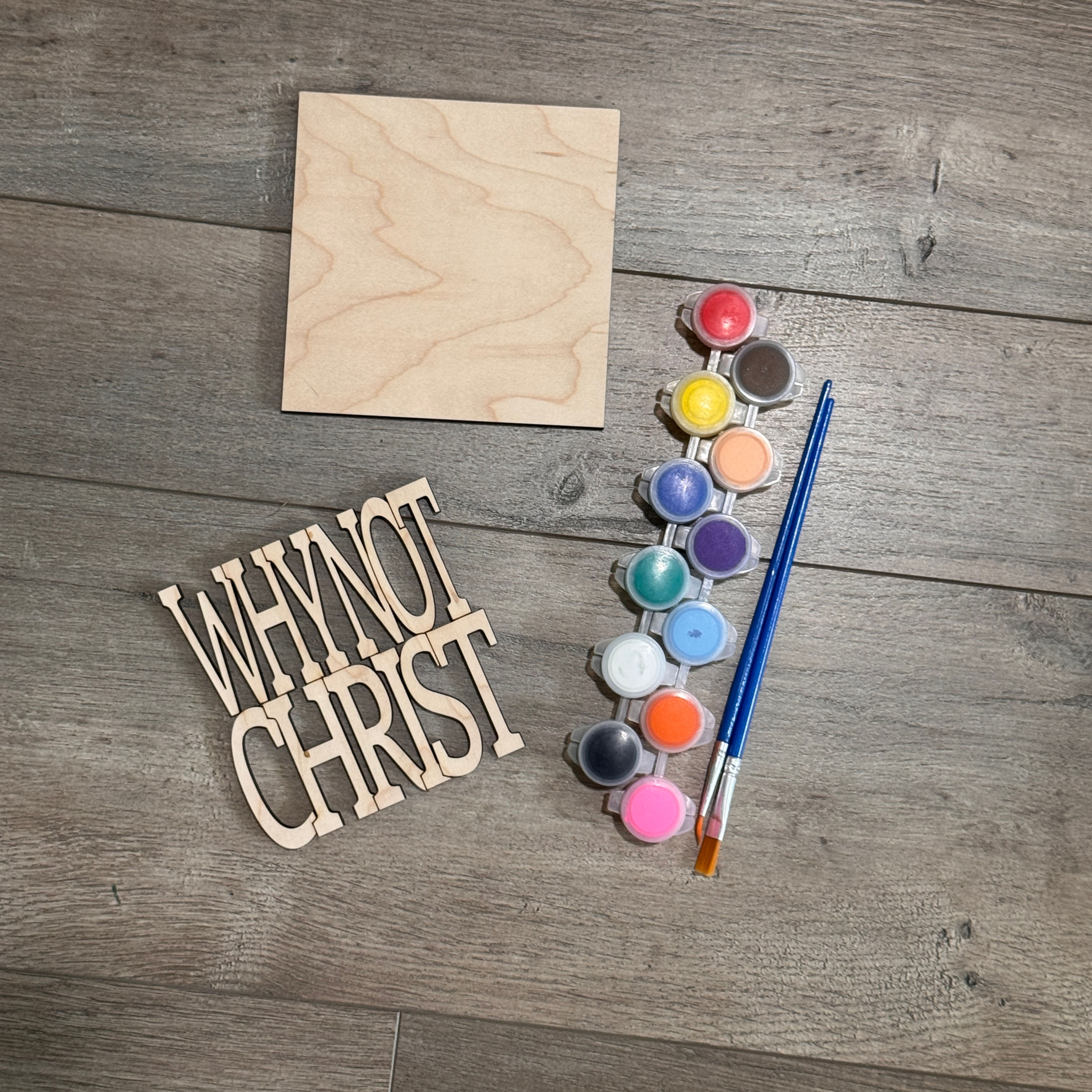 DIY Why Not Christ Plaque