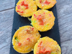 Red Pepper Bacon Zucchini Fritters