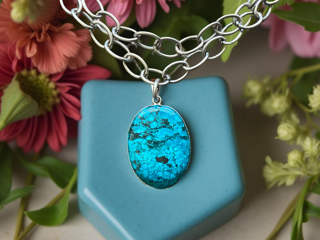 Chained Turquoise Necklace