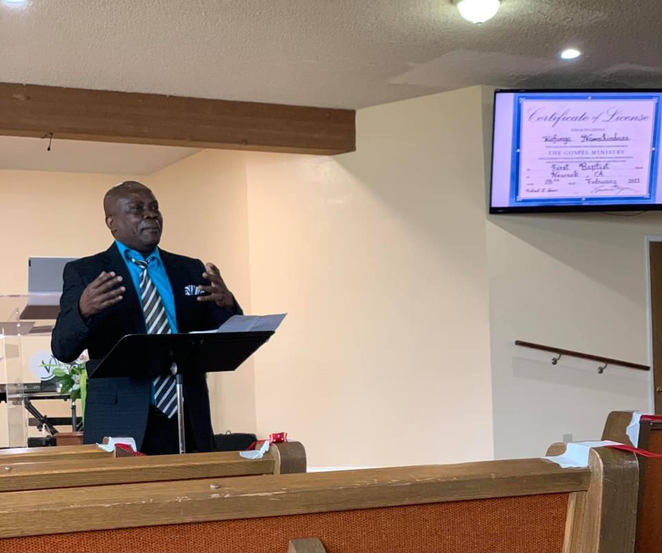 Pastor Kafunga Preaching