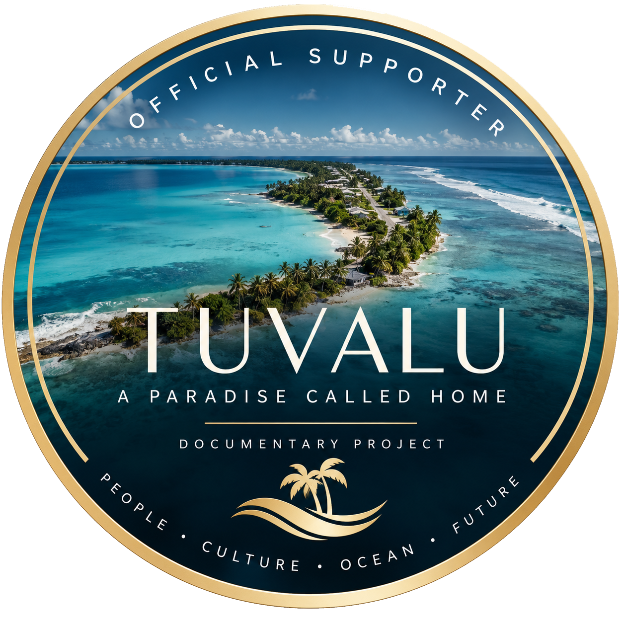Odznak Official Supporter filmu Tuvalu - A Paradise Called Home.