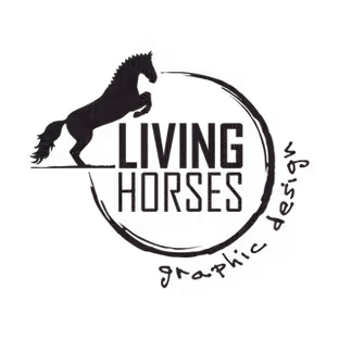 Living Horses Graphic Design Logo