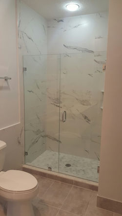 New Glass Shower