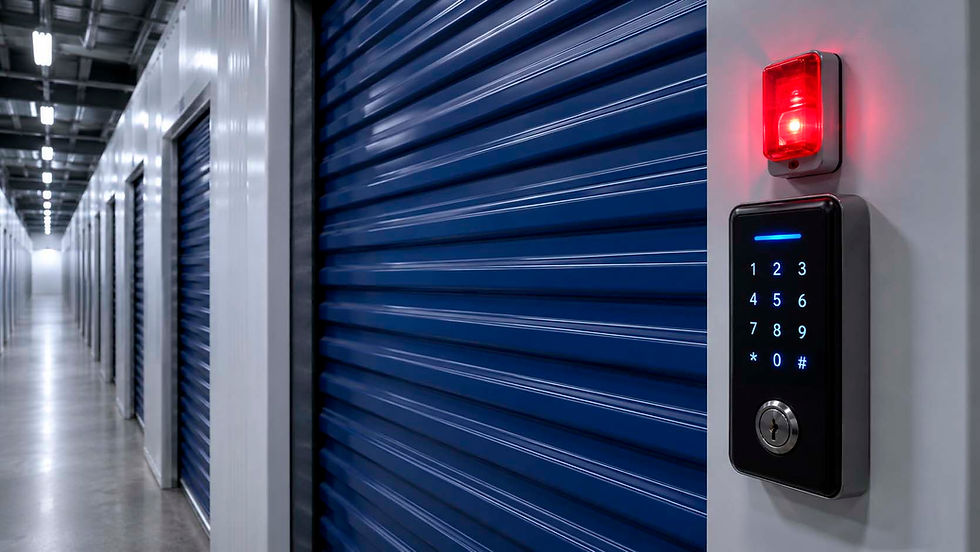 Alarmas individuales por unidad y limitacion de entradas | Trastero para guardar una moto en Barcelona la alternativa al parking cuando te falta espacio