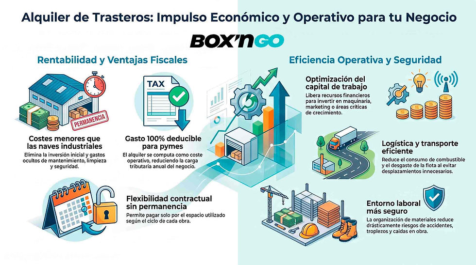 Organización para evitar accidentes en obra | Trastero para empresas de reformas en Barcelona guarda herramientas y materiales cerca de tus obras