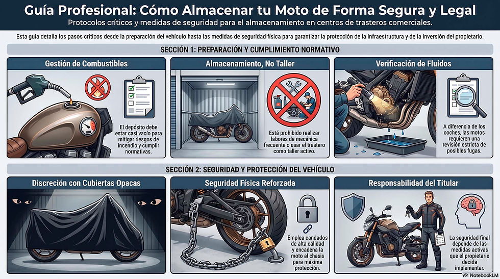 Candados de alta calidad y aseguramiento fisico | Trastero para guardar una moto en Barcelona la alternativa al parking cuando te falta espacio