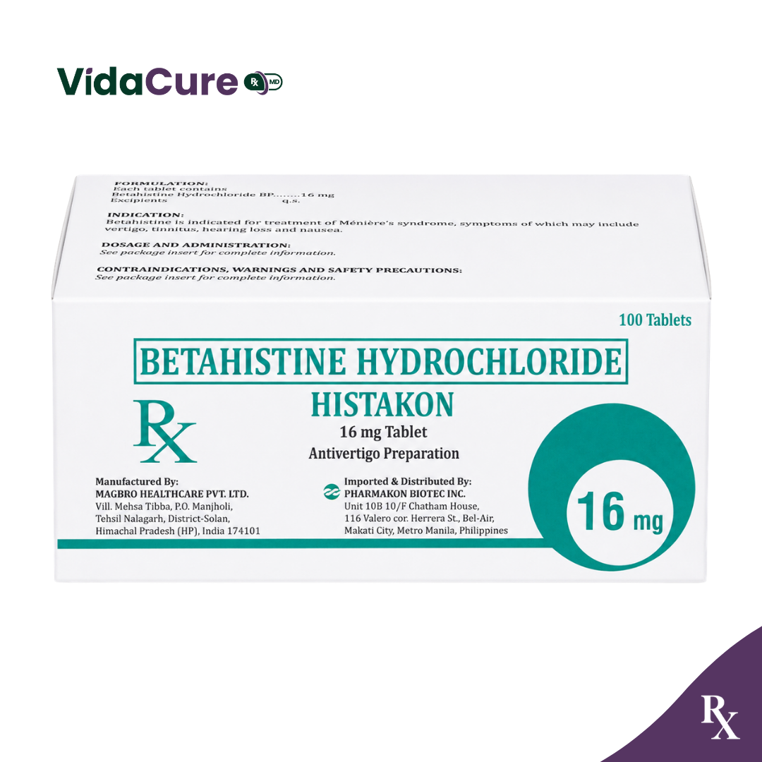HISTAKON Betahistine Hydrochloride 16mg Tablet