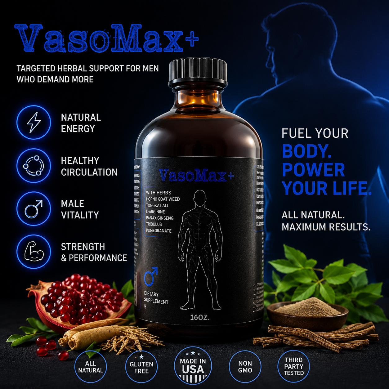 VasoMax+ Premium Quality Supplement for MEN