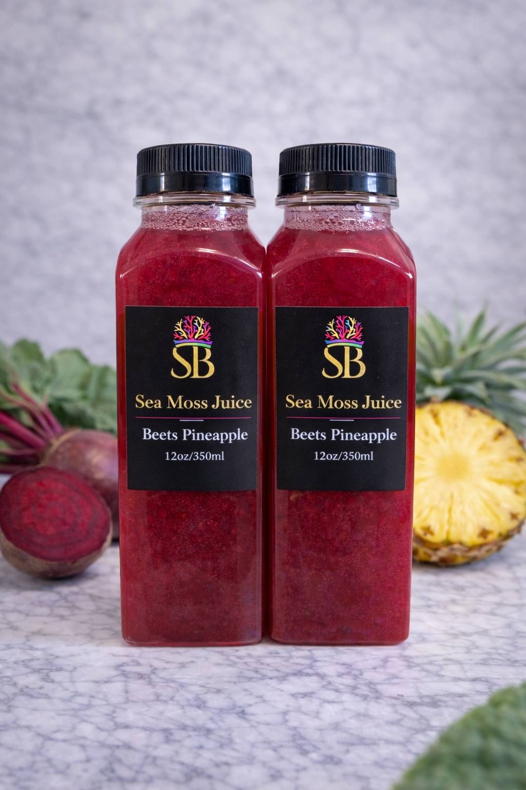 Beets Pineapple Sea Moss Juice (2/12oz bottles)
