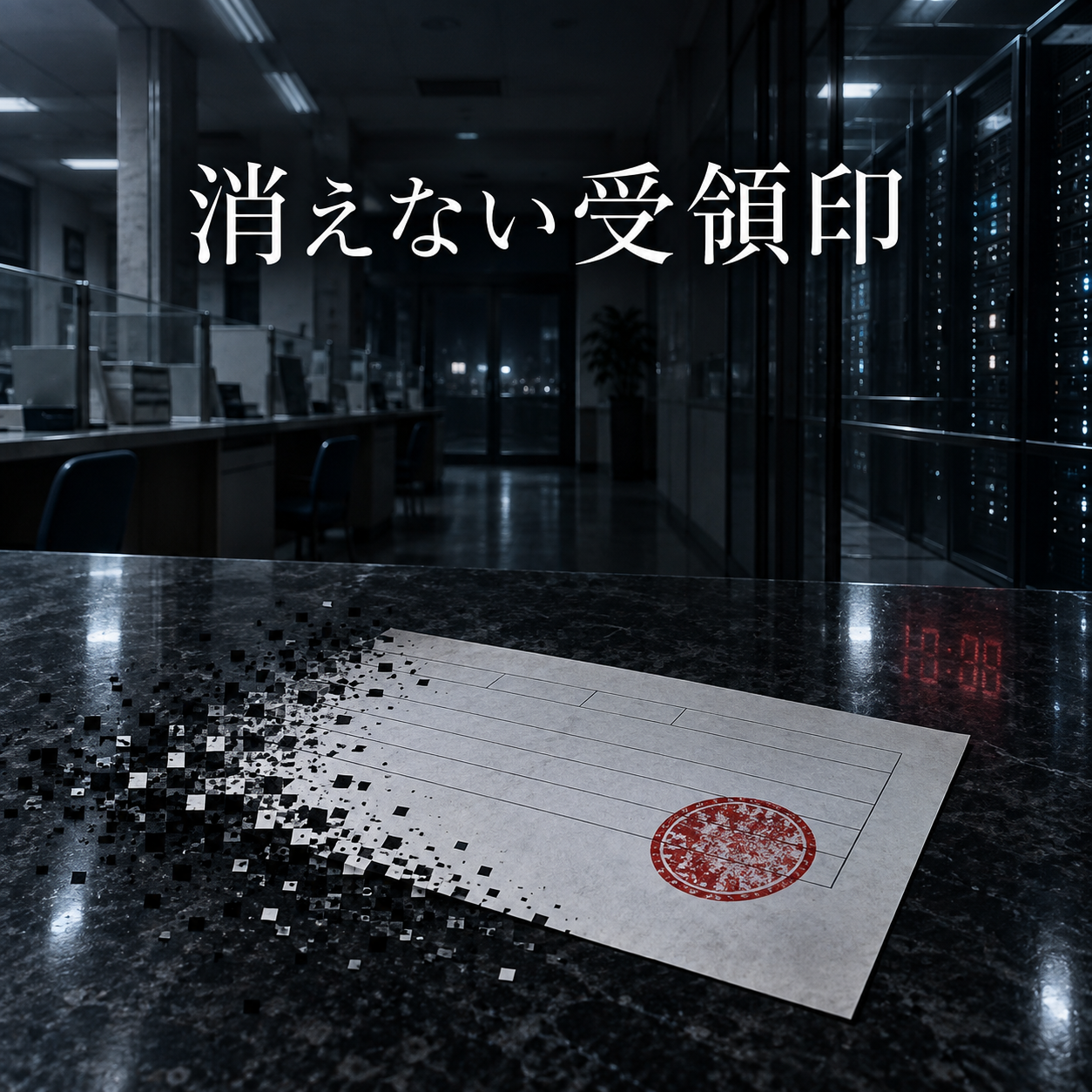 消えない受領印