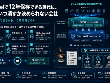 Sentinelで12年保存できる時代に、ログをいつ消すか決められない会社
