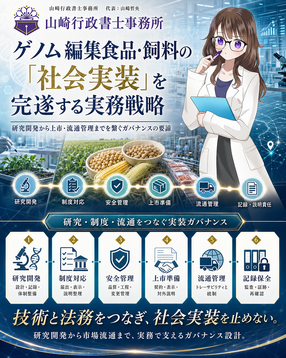 ゲノム編集食品・飼料の「社会実装」を完遂する実務戦略:研究開発から上市・流通管理までを繋ぐガバナンスの要諦