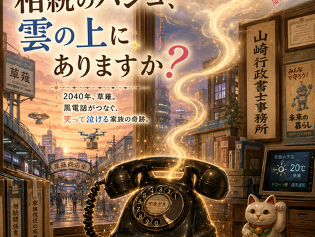 もしもし、ひいばあちゃん。相続のハンコ、雲の上にありますか?