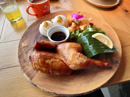 八景島でハワイ気分!? バーベキューチキンプレートに舌鼓