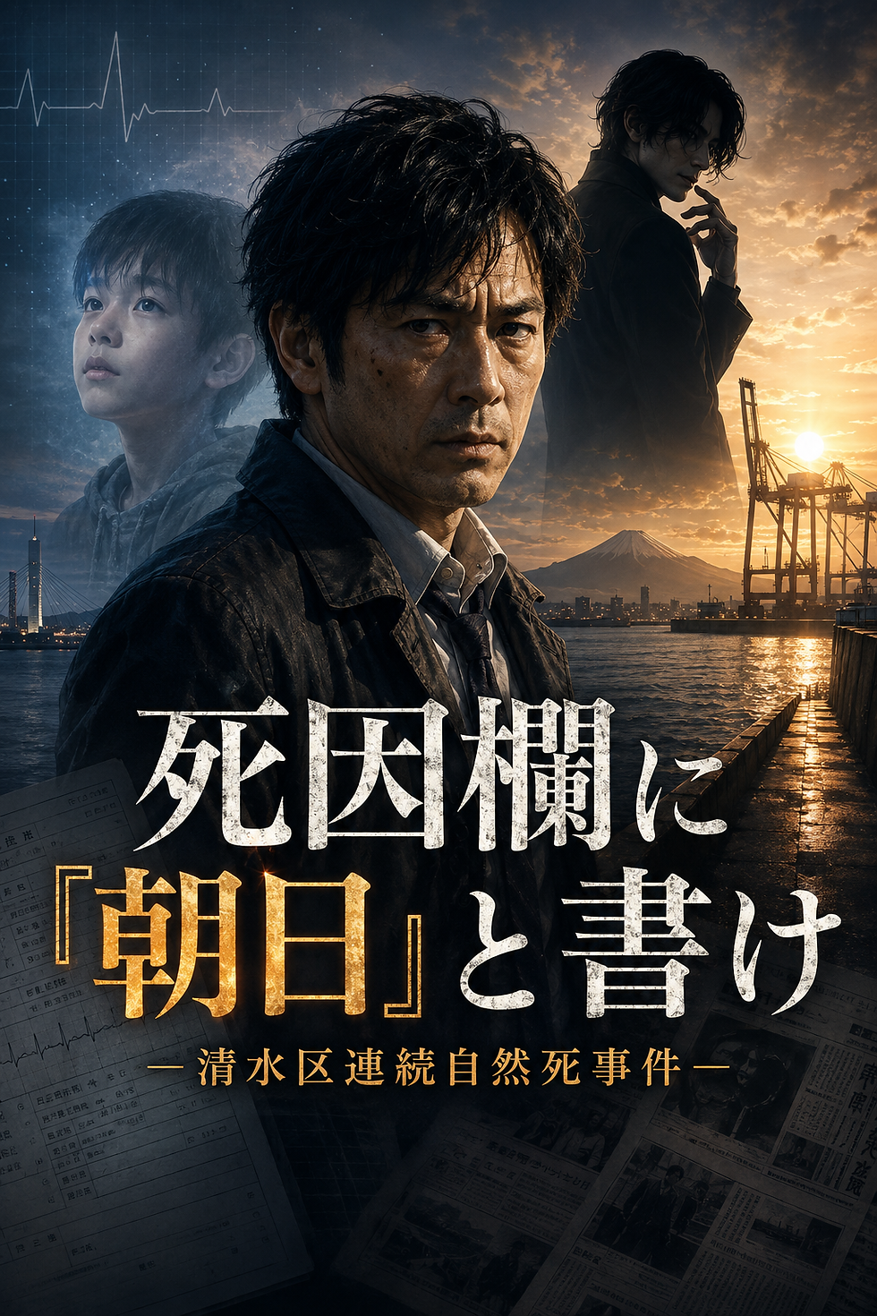 死因欄に「朝日」と書け