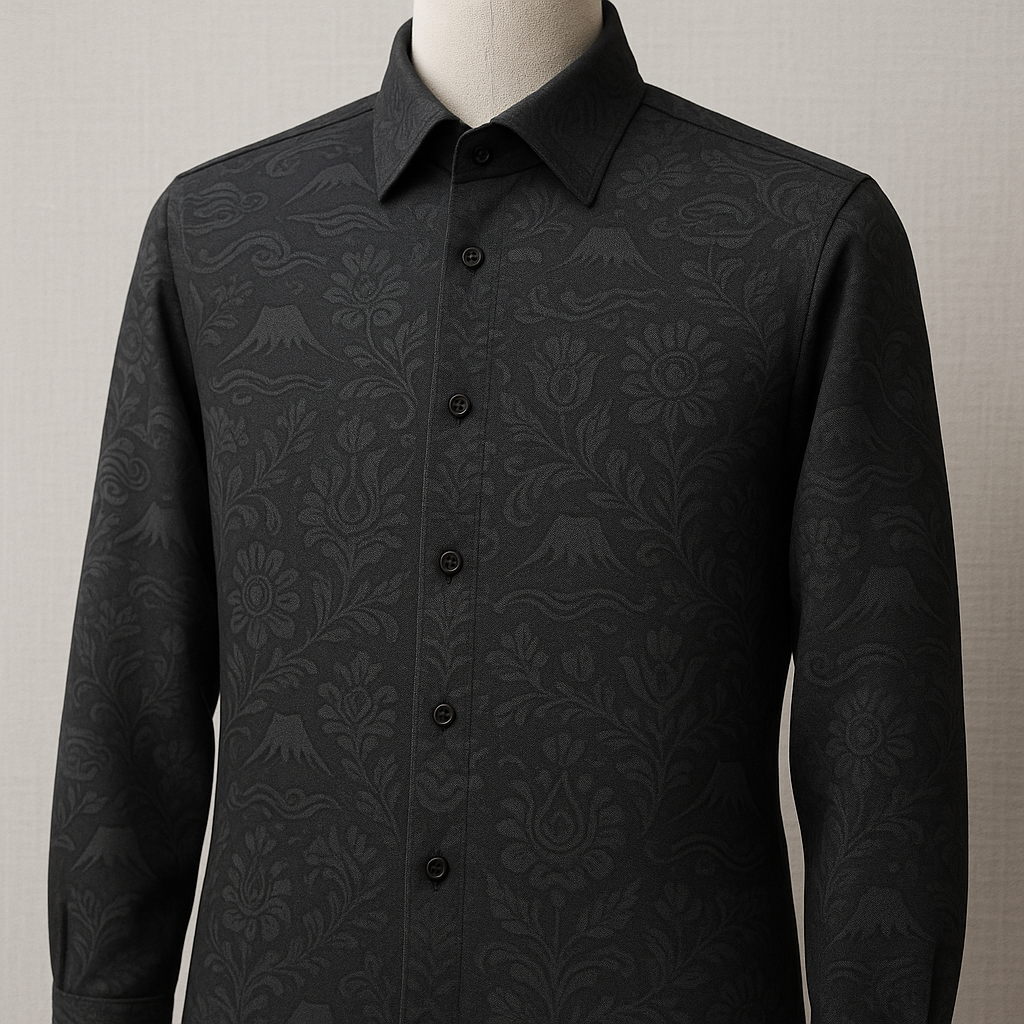 NORIO ドレスシャツ〈FUJI × NOIR JACQUARD〉