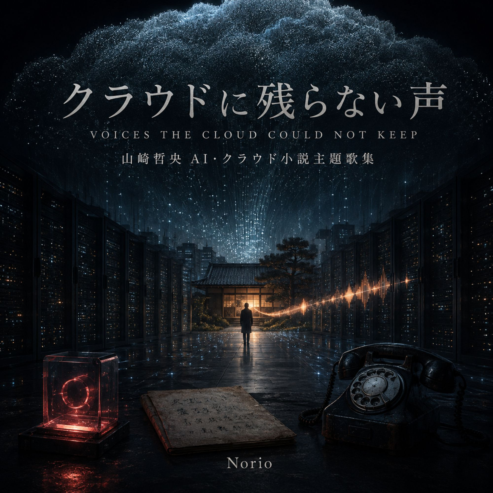 クラウドに残らない声 — 山崎哲央 AI・クラウド小説主題歌集 —のジャケット