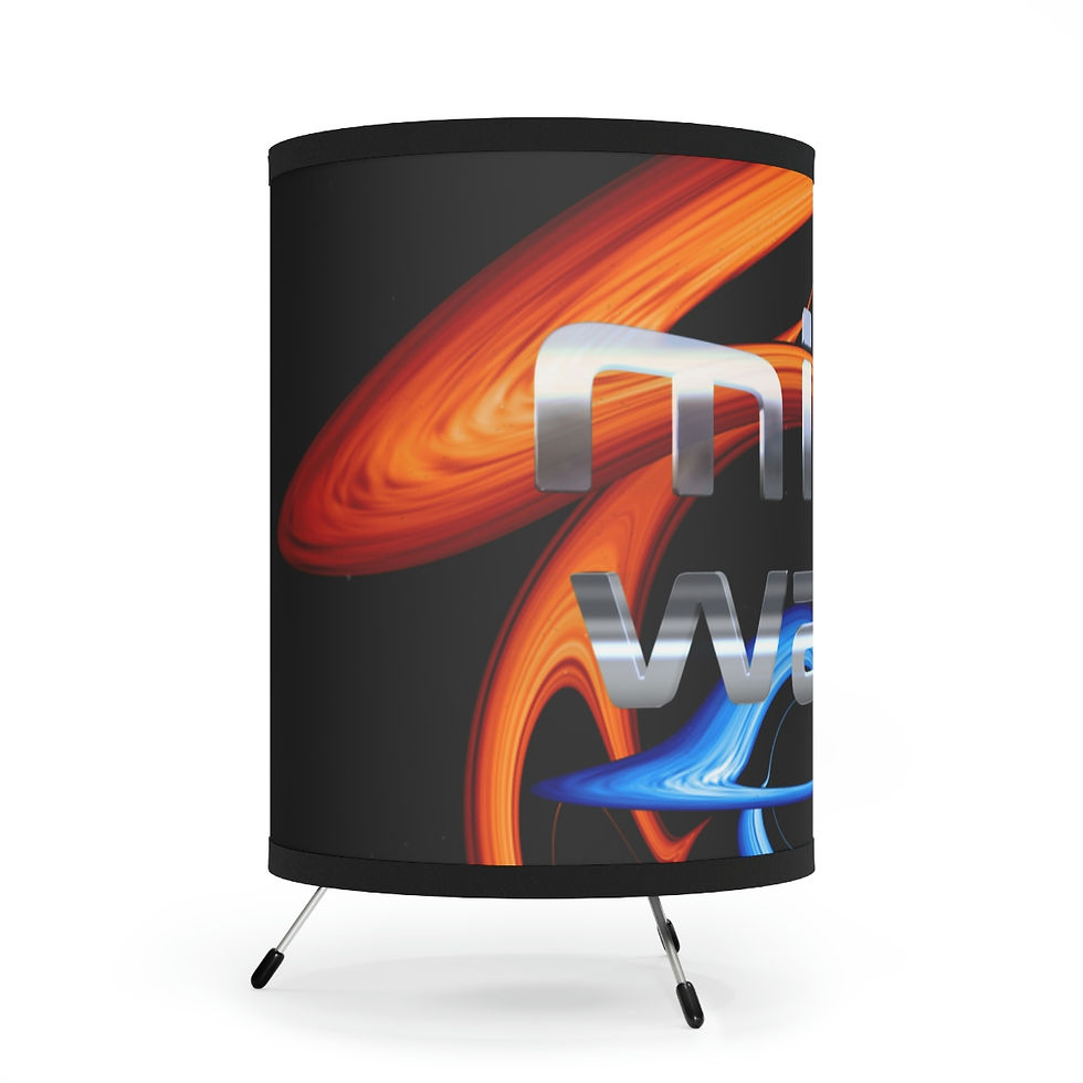 Thumbnail: Tripod Lamp with High-Res Printed Shade, US/CA plug