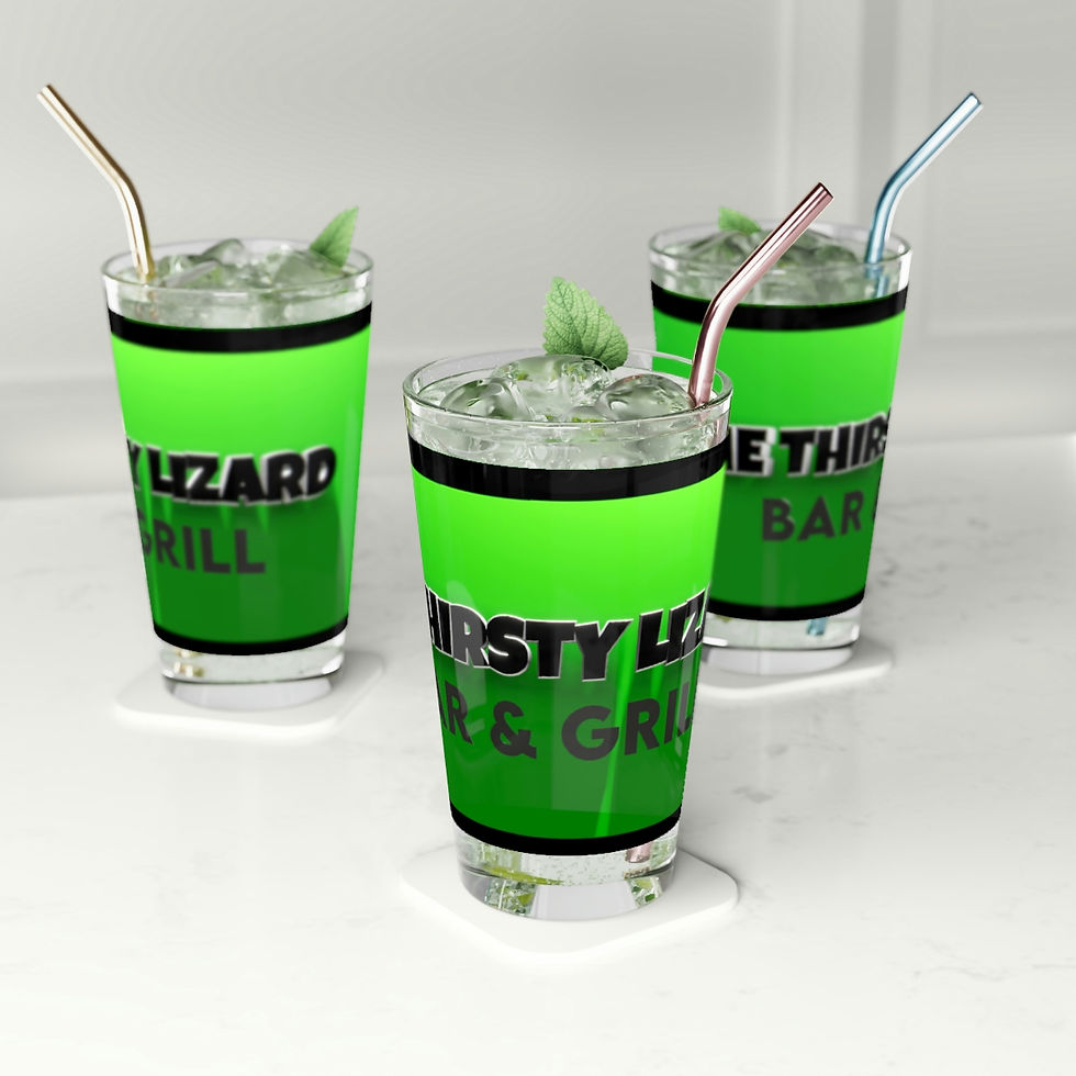 Thumbnail: Thirsty Lizard Pint Glass, 16oz