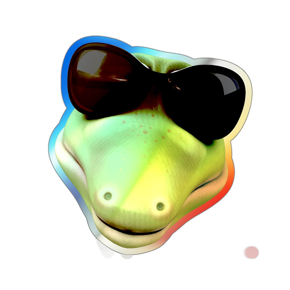 Thumbnail: Holographic Lizard Die-cut Stickers