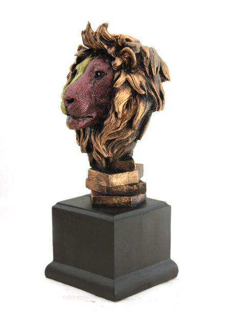 Küçük resim: Aslan Başı Büstü (isteğe bağlı özel renk)