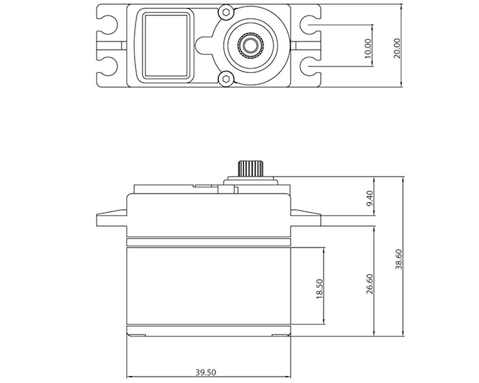 Thumbnail: ProTek RC 130T Standard Digital "High Torque" Metal Gear Servo (High Voltage)