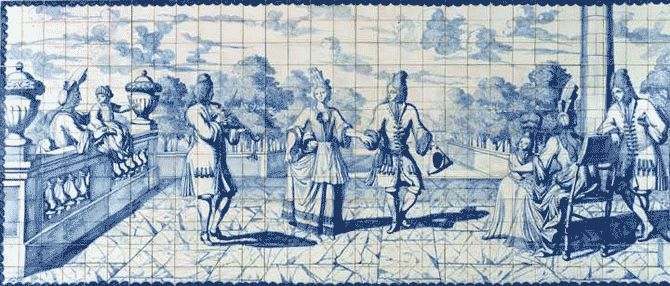 Painel em azulejos do artista Holandês Willem van der Kloet