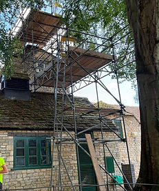 Domestic scaffolding job by A&R Scaffolding in The Cotswolds