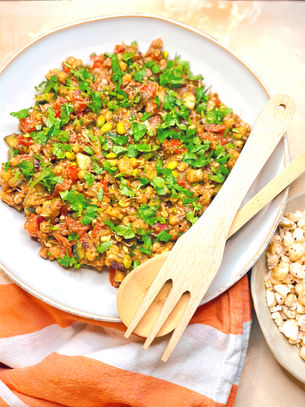 High Protein Chaat Salad