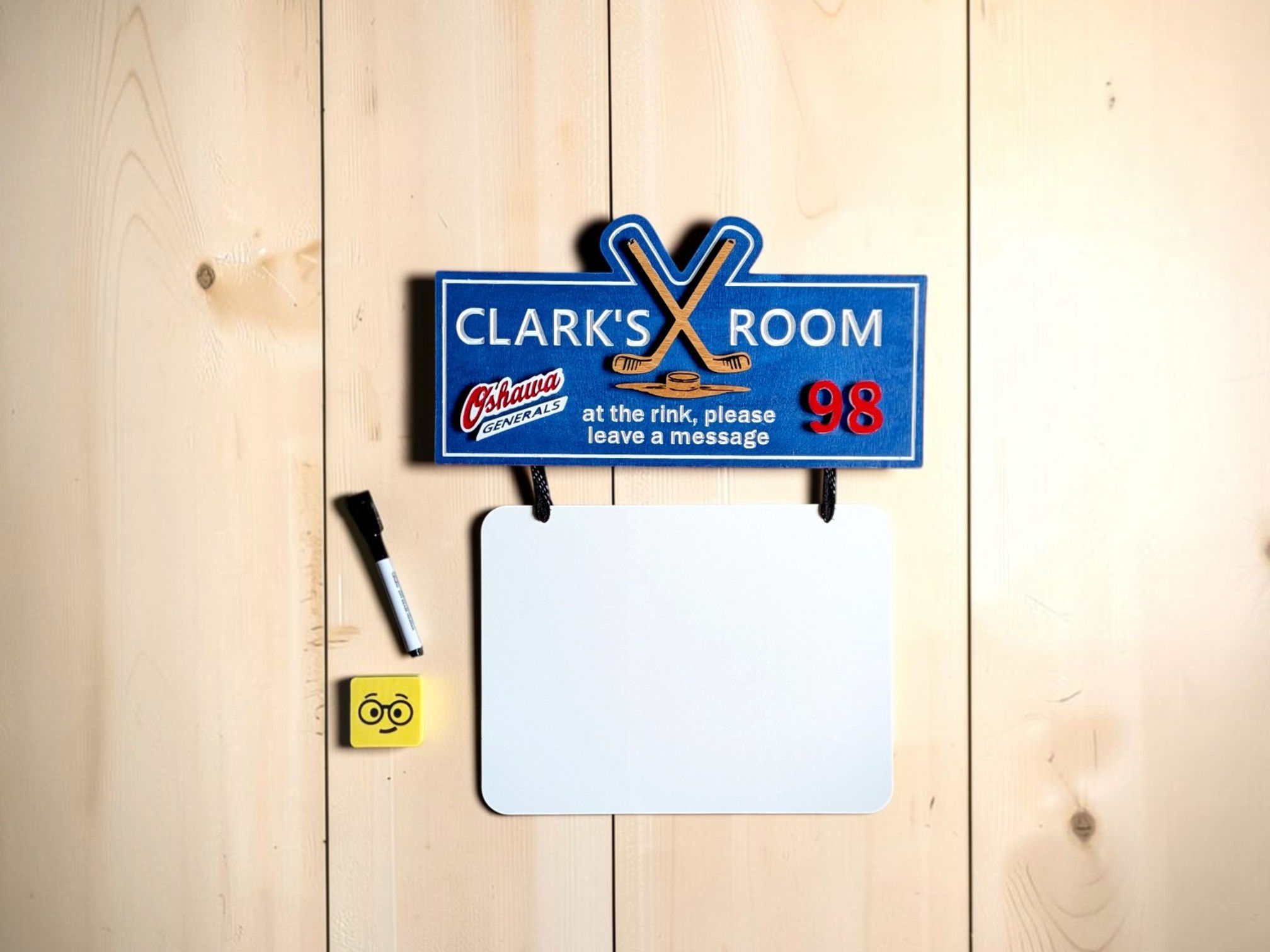 Players Door Sign with Dry-Erase Board