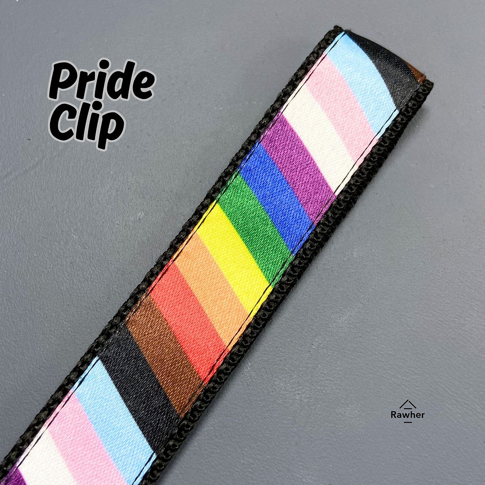 縮圖：Classic Rainbow Pride Clip-Black