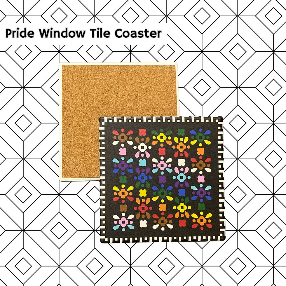 縮圖：Pride Window Absorbent Ceramic Coaster-Flower