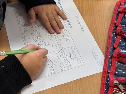 Kind bemalt Storyboard