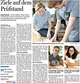 Artikel über KLUGentscheiden! an der Adalbert Raps Schule in der Bayerischen Rundschau