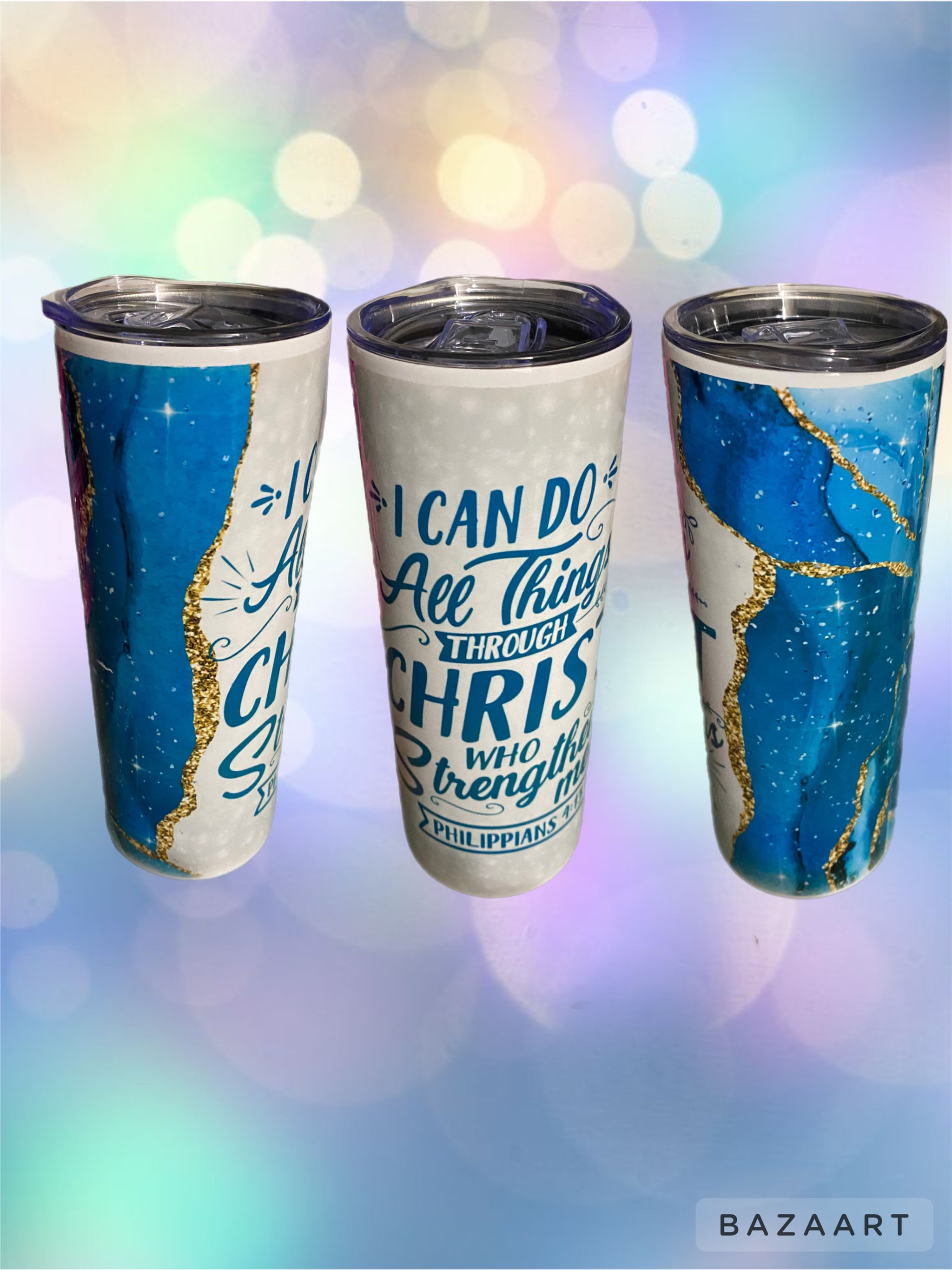 20 oz “I can do all things through Christ” Tumbler