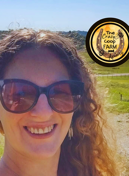 Headshot of Falon Hughes of Crazy Coop Farm & Apiary, instructor at Mountain Readiness Expo.